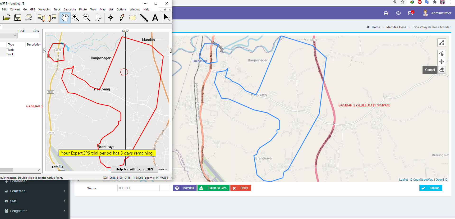 creating shape file on expert gps creating shape file on expert gps