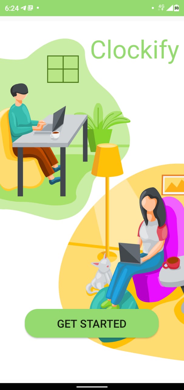 GitHub coderavdhesh/Clockify Stopwatch application the attractive UI