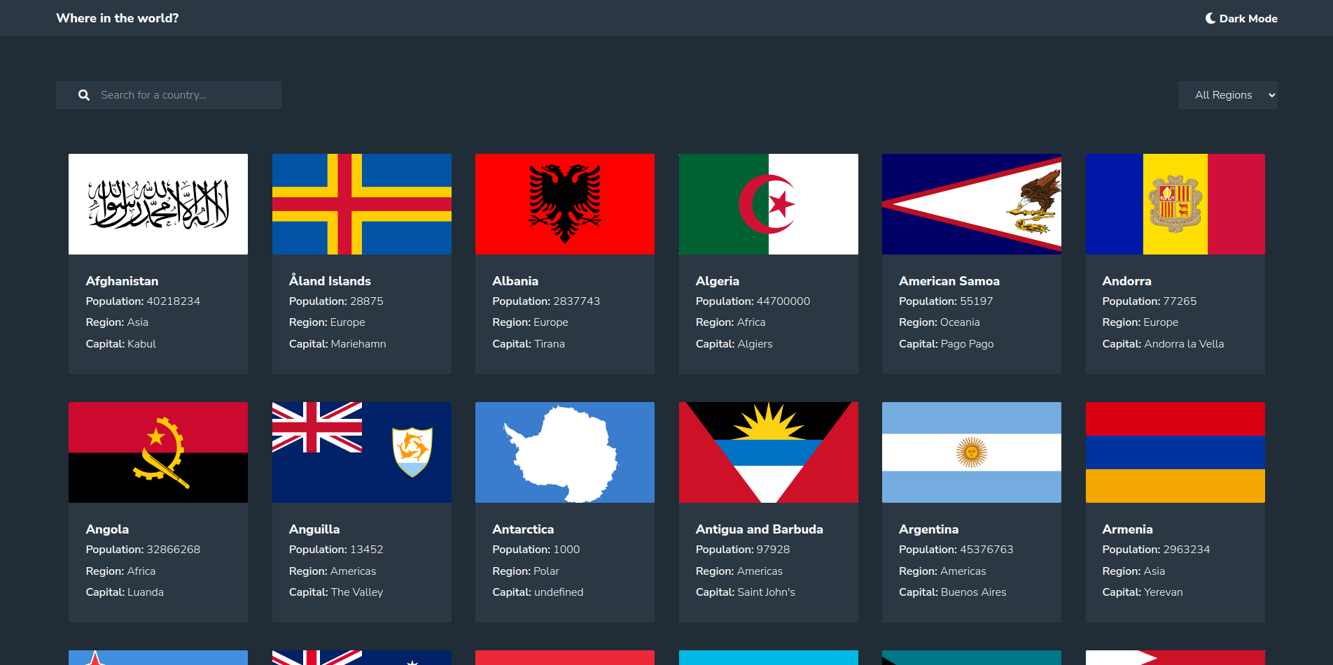 GitHub - Samuel0102/rest-countries-tailwind: Project for consuming of ...