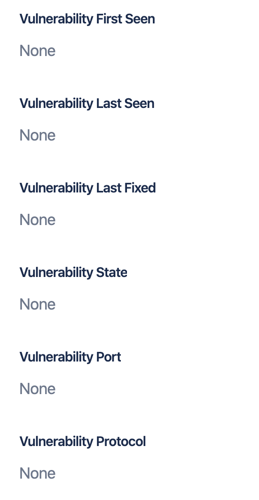 All fields are not being populated · Issue #34 · tenable/integration ...