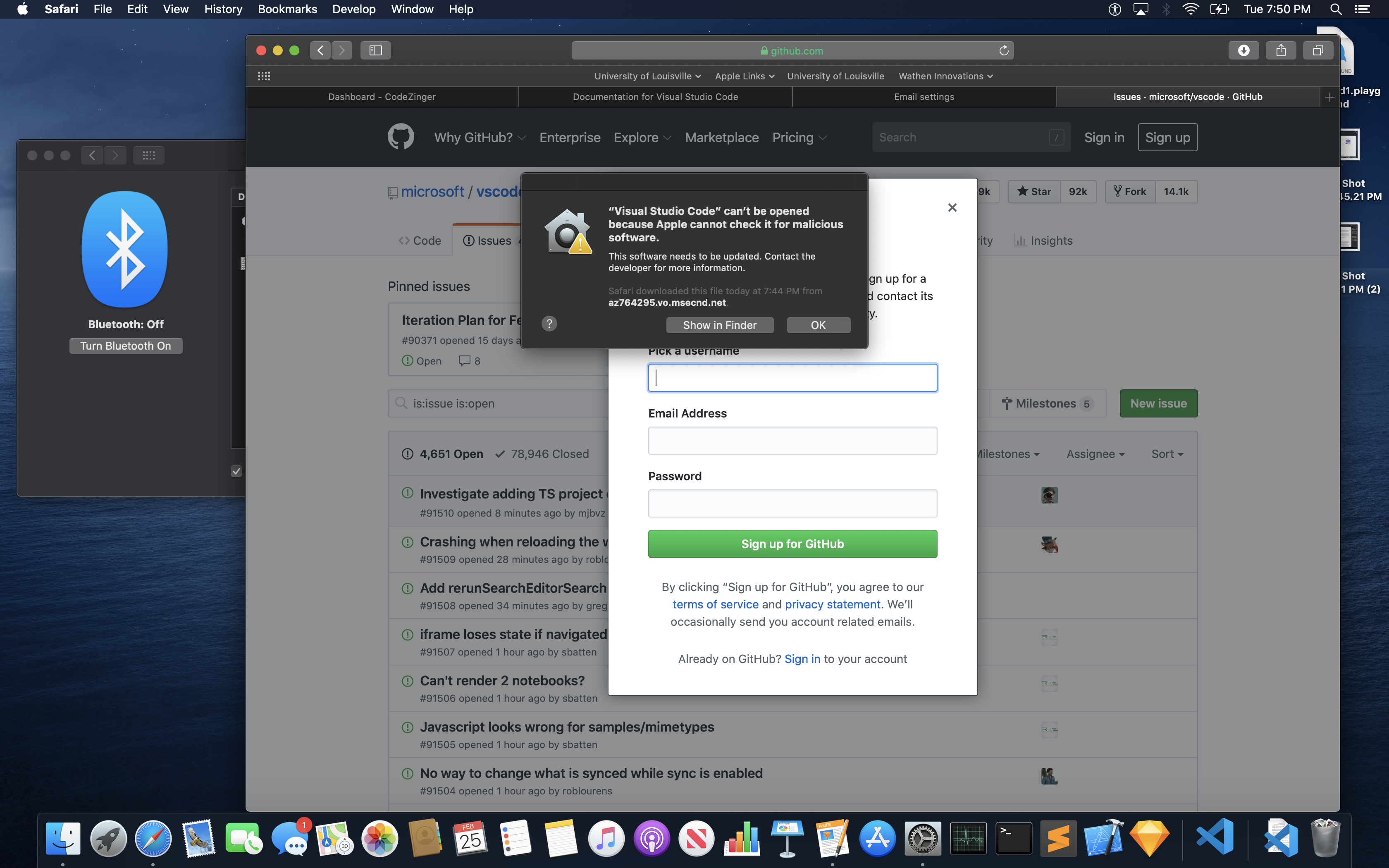 Cannot open Visual Studio Code current download in Mac Catalina 10.15.3 ...