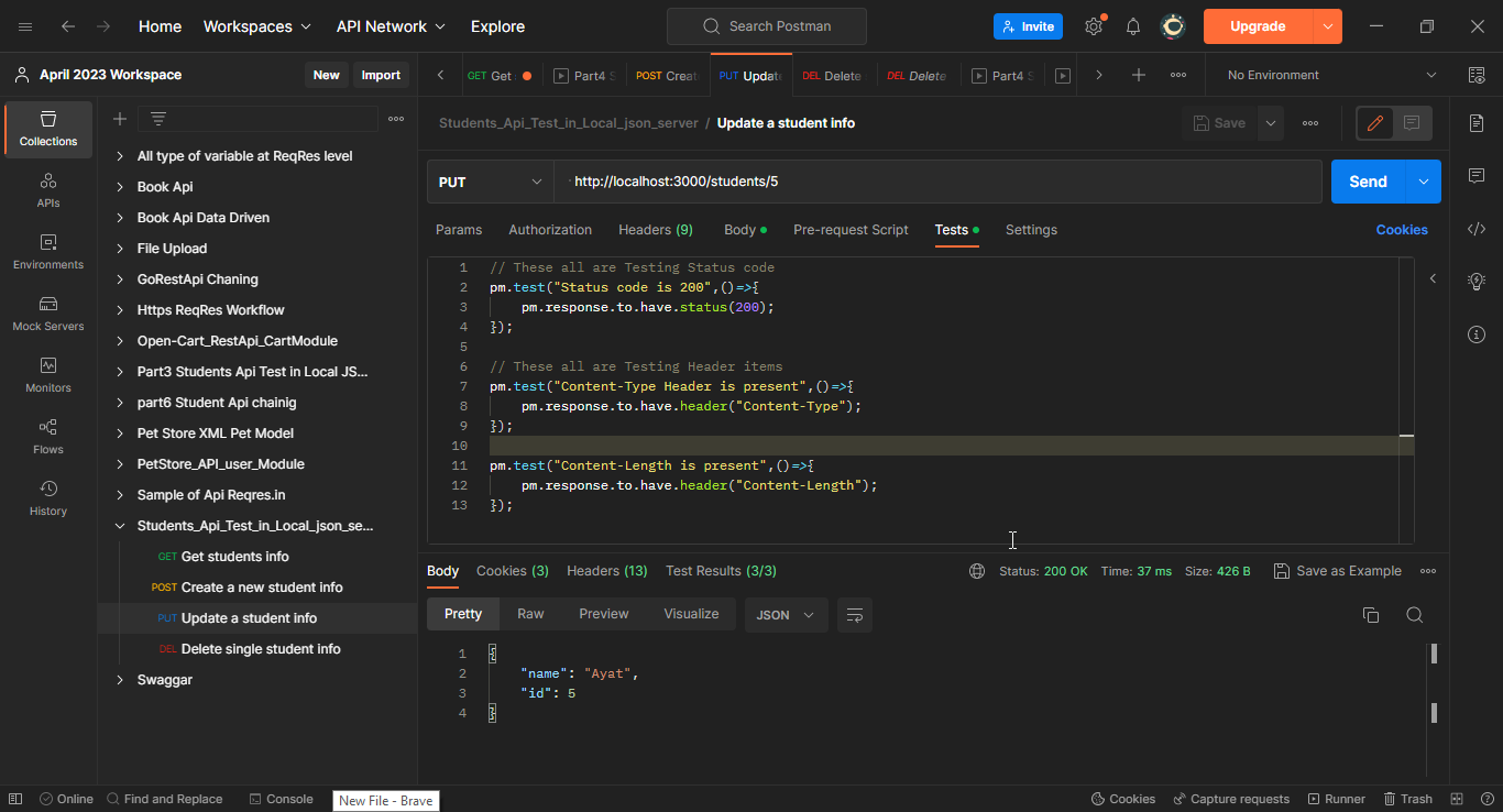 Github Fahadbinwadud Cse Students Api Testing