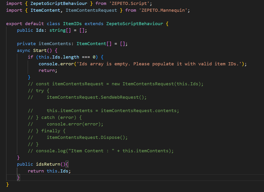 Issue regarding SendRequest() for mannequin item IDs! · Issue 1300