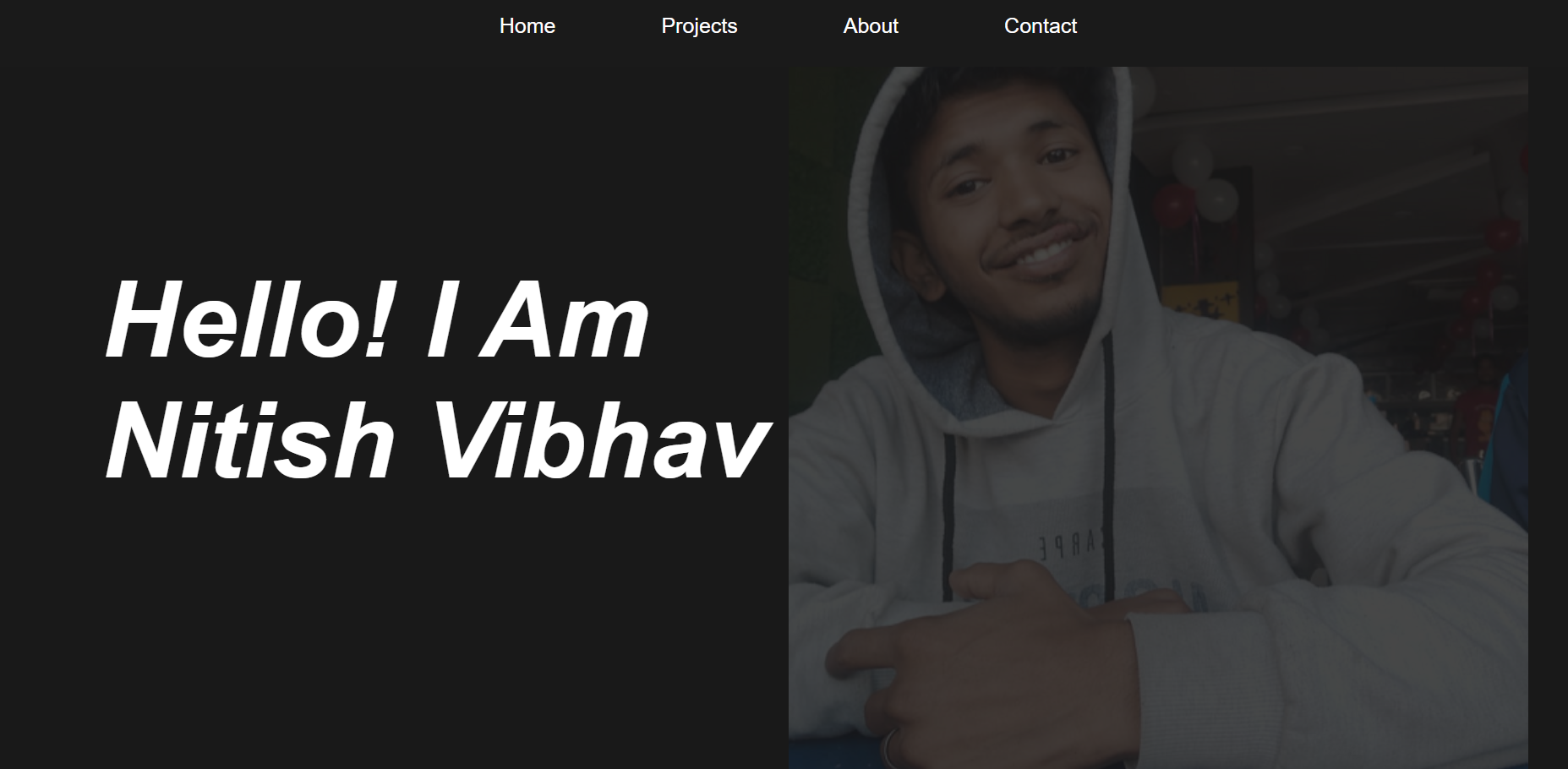 GitHub - nitishvibhav/Portfolio-Website