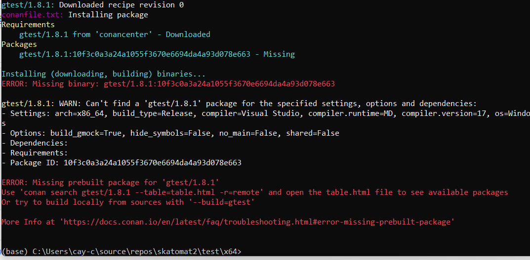 [gtest] Missing package for VIsual Studio 17 2022 · Issue #11845 ...