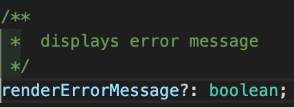 Input prop renderErrorMessage not working as expected · Issue #2457 ...