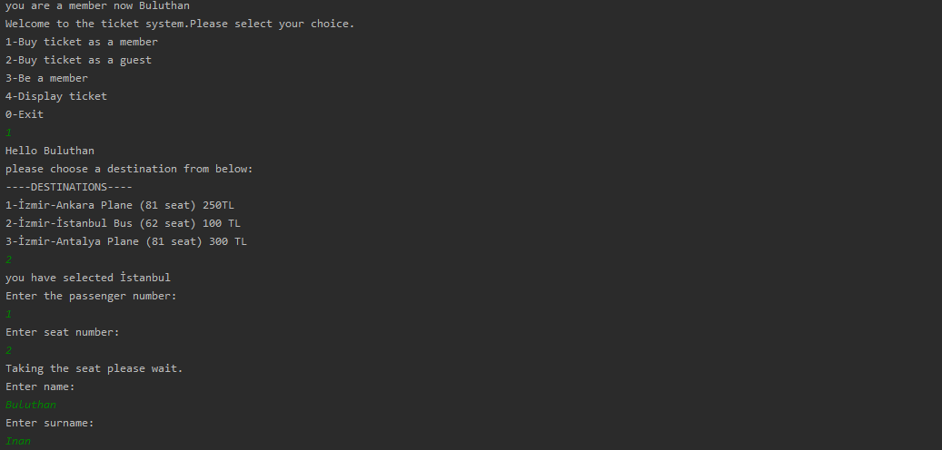 Github Buluthaninan Ticket Management System First Year Basic Java