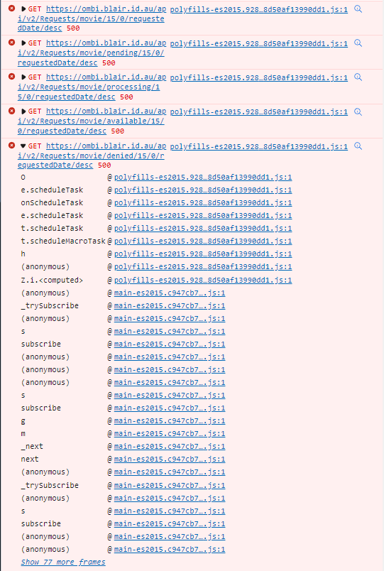 v4.9.0 Can not see Request Lists via Reverse Proxy NGINX using a web ...