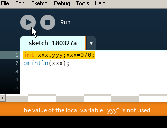 Run-time error message can be hidden by edit-time warning · Issue #5412 ...