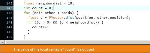 Nonsense "not used" warning. · Issue #5520 · processing/processing · GitHub