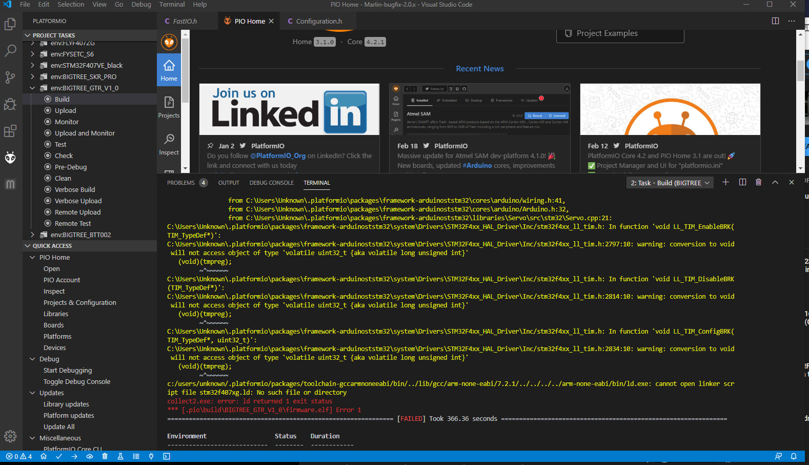 BTT GTR V1.0 Cant compile · Issue #17009 · MarlinFirmware/Marlin · GitHub