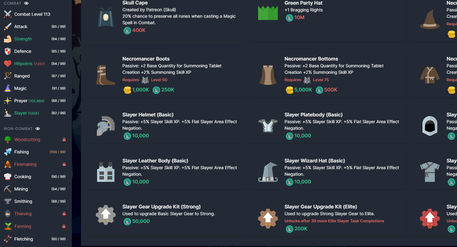 Odd bug with offline slayer and slayer gear unlocks · Issue #1289 ...