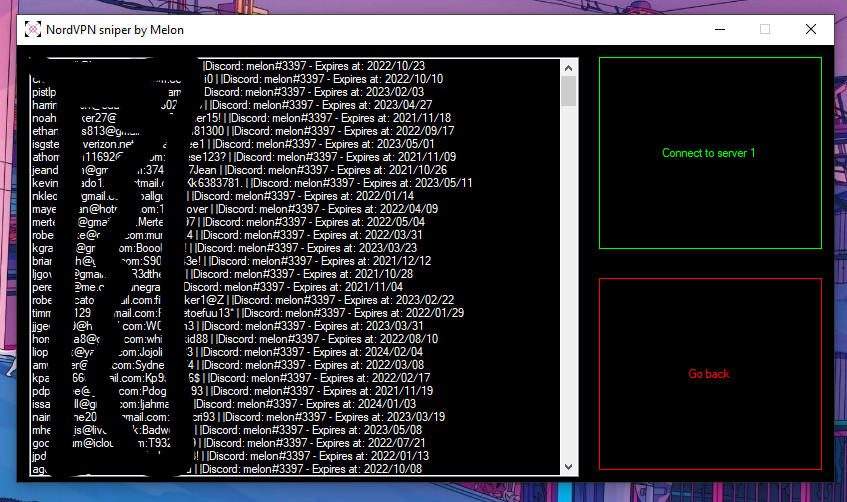 GitHub patrickStar109/NordVPNsniper NordVPN sniper by Melon, Get free premium accounts.