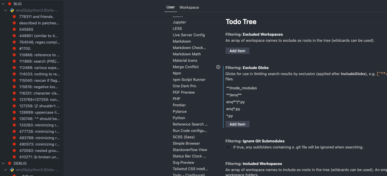 Can't figure out how to ignore folder · Issue #561 · Gruntfuggly/todo ...