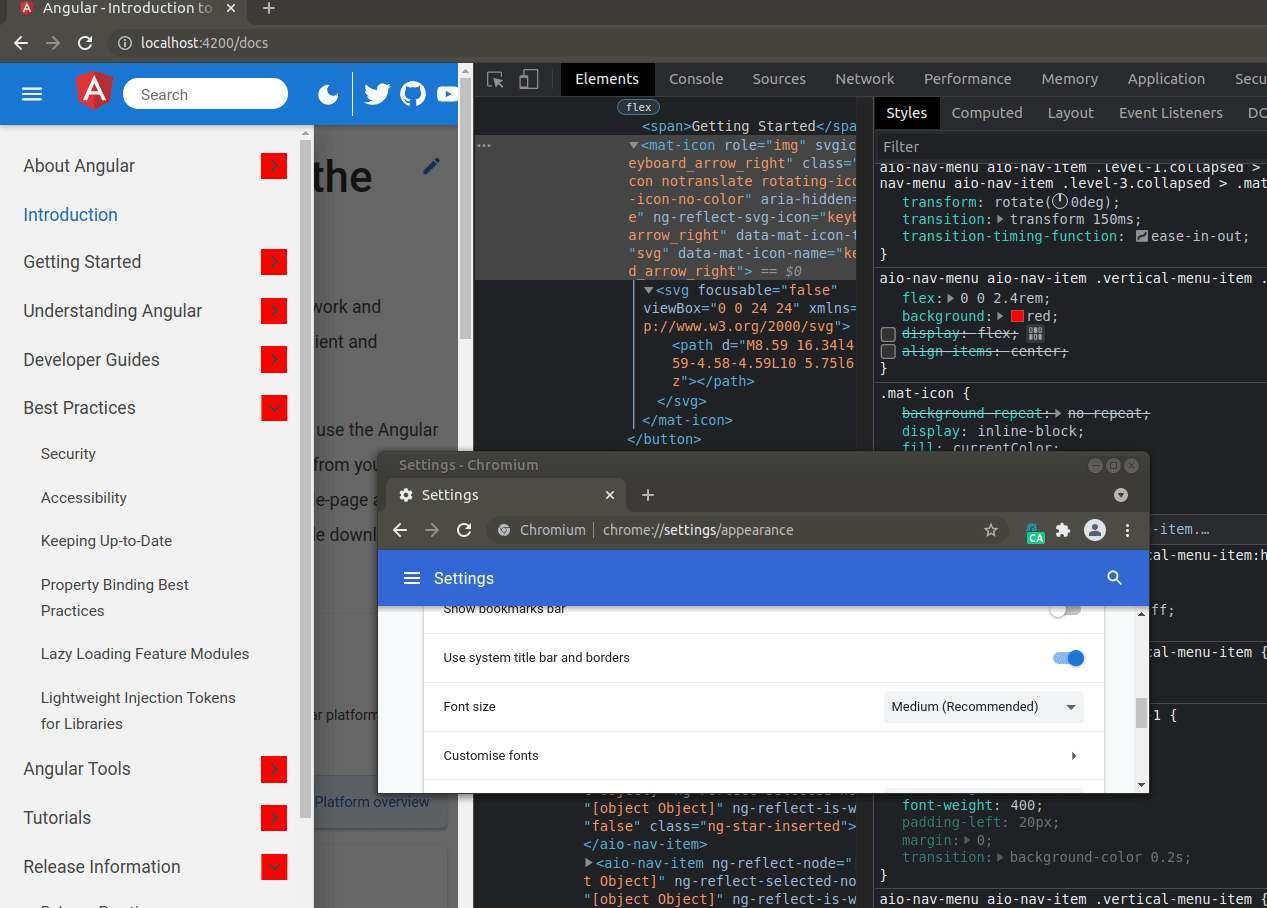aio/docs minor sidenav styles improvements by dariopiotrowicz · Pull Request 42561 · angular