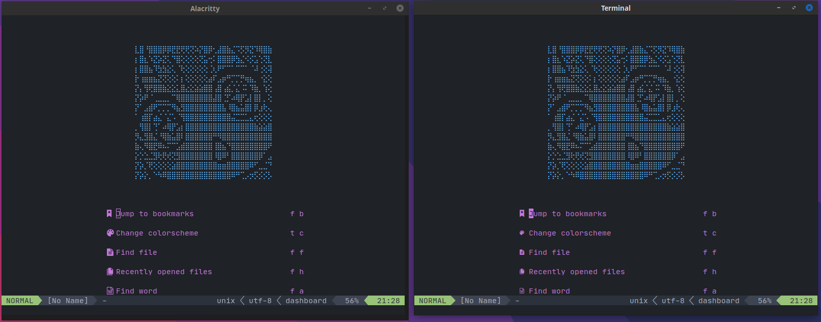Alacritty displaying weird right and bottom margins · Issue 6017