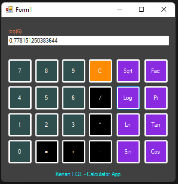 GitHub - KenanAegean/Calculator-WindowsForm · GitHub