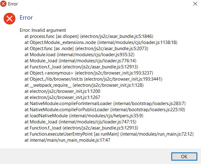 [BUG] Error message always pops up when opening a second .md file ...