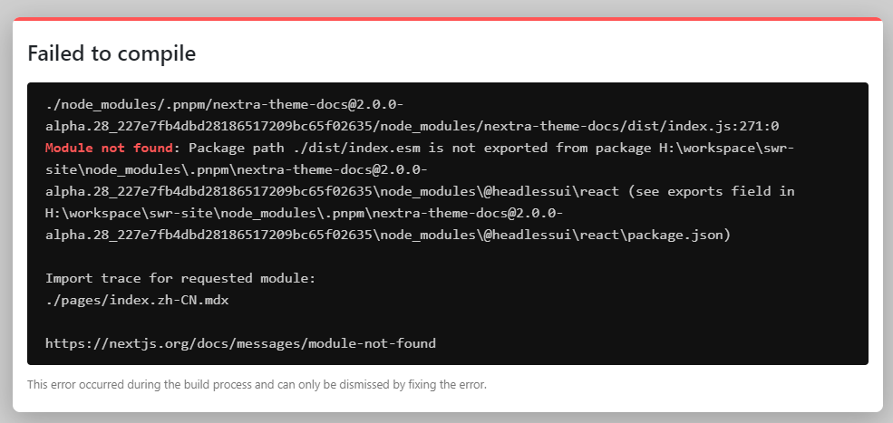 2.0.0-alpha.28 doesn't work · Issue #373 · shuding/nextra · GitHub