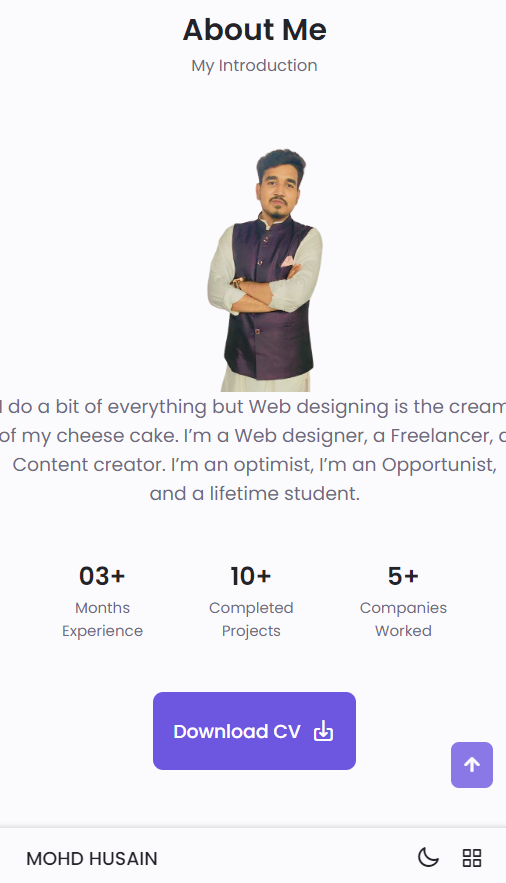 GitHub - Hussyn72/Simple-Profile-Portfolio-1: Personal Portfolio ...