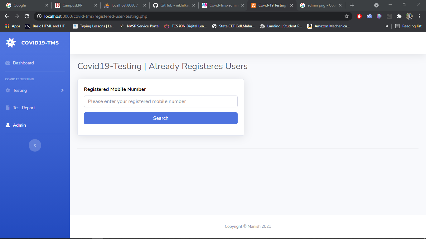 Github Kumarmanish01 Covid 19 Testing System