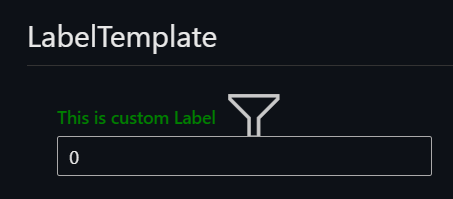 Bit Label Incorrect style of the icon in the LabelTemplate sample of the ...
