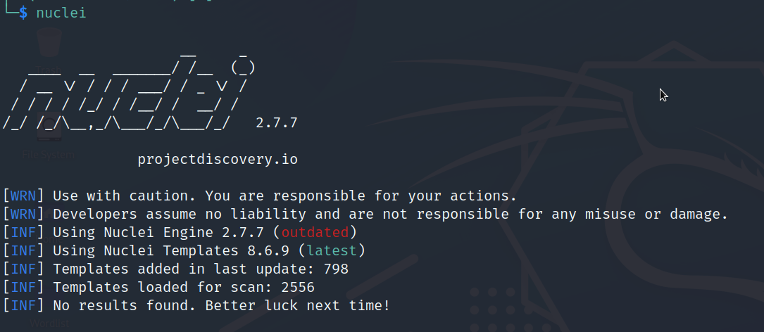 Nuclei Engine Using Nuclei Engine 2.7.7 (Outdated) · projectdiscovery · Discussion ...