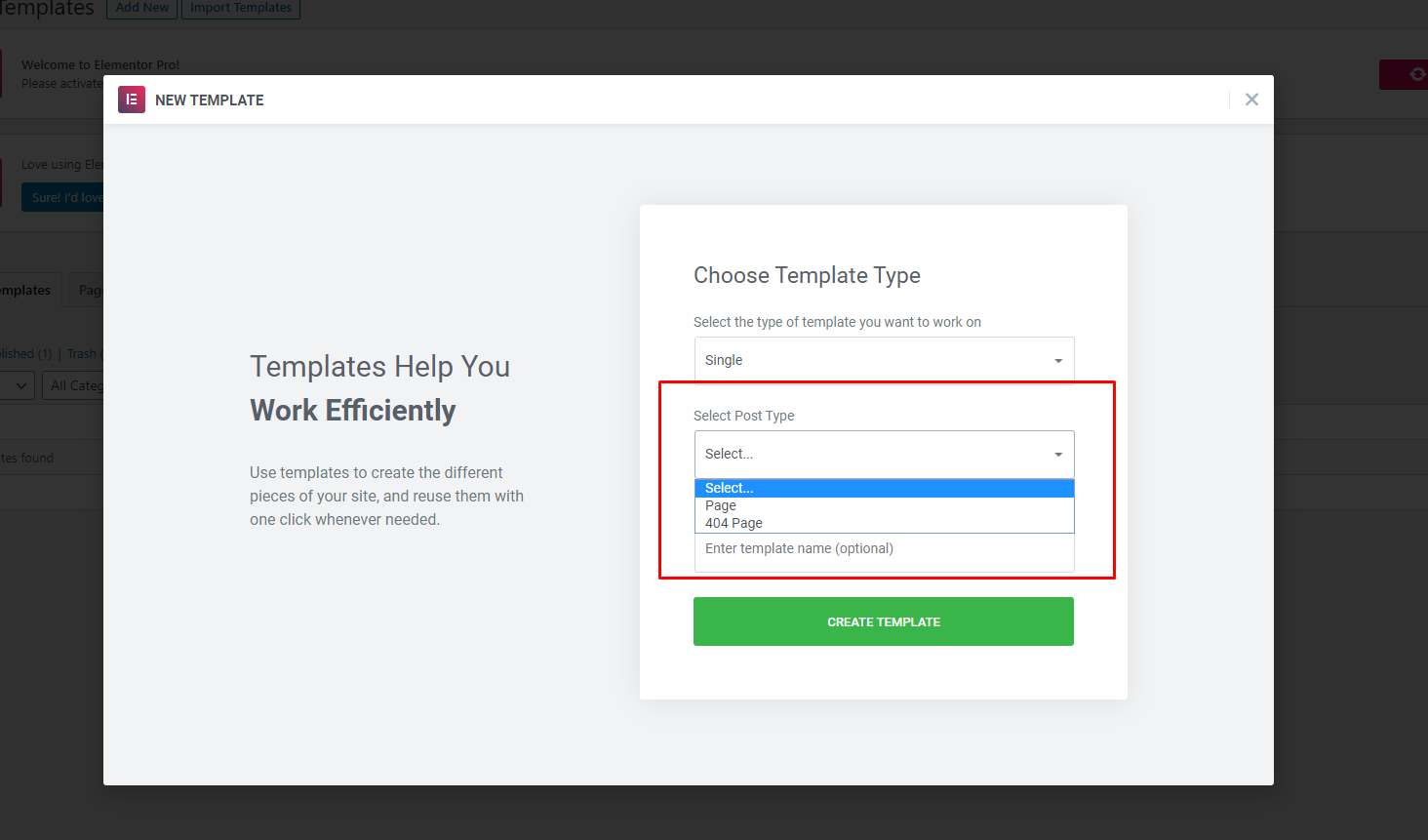 Template for custom post type "event_listing" not showing · Issue 9332 · elementor/elementor