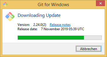 downloading update window