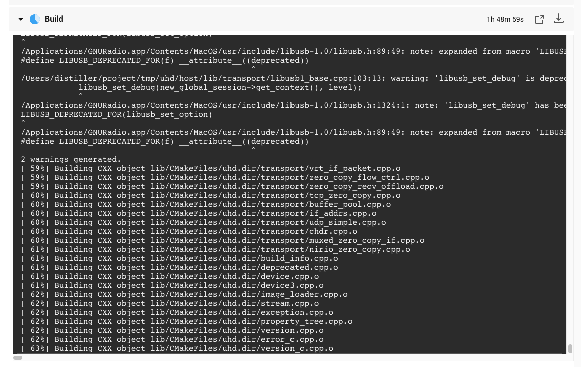 Build freezes for a long time (94 minutes!) when compiling on macOS ...