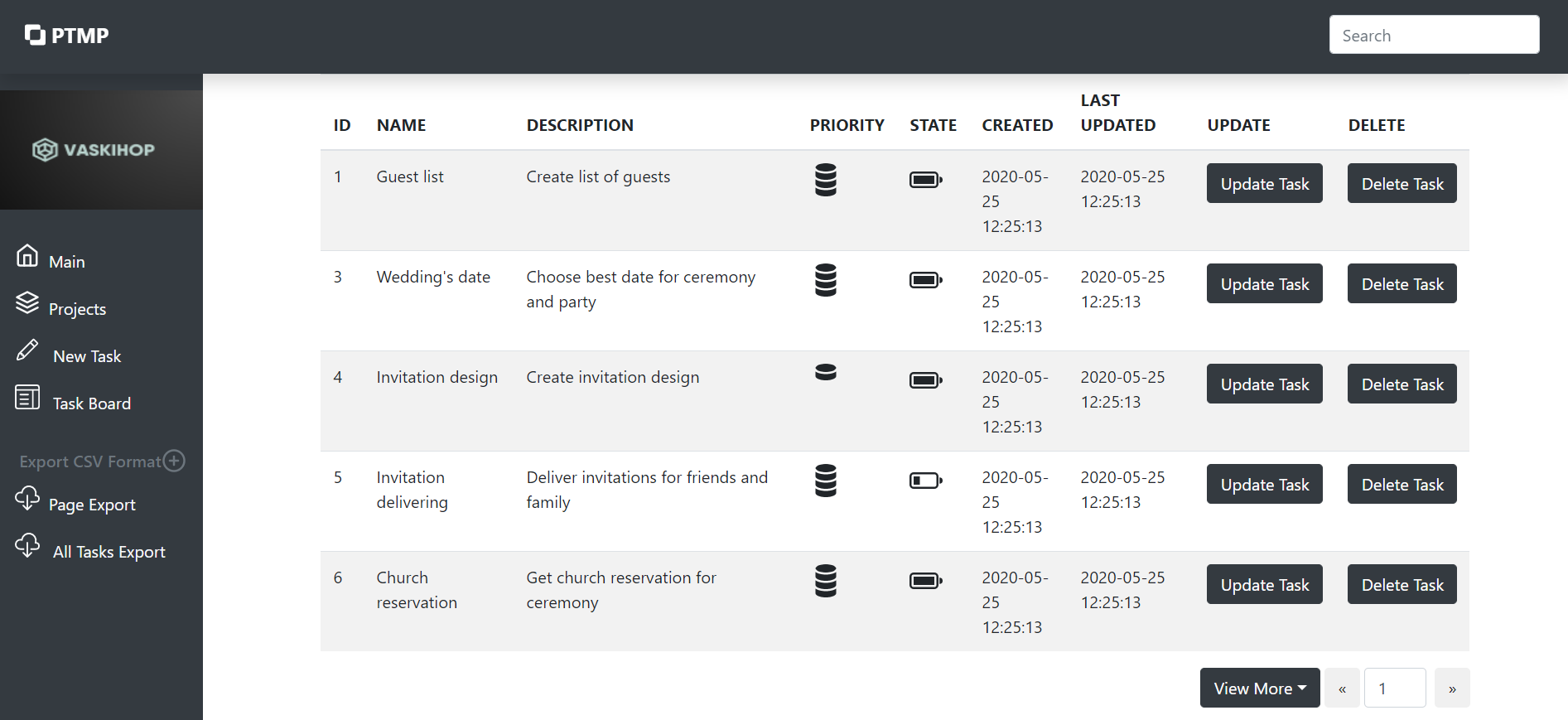 GitHub - vaskihop/PTMP: Project Task Management Program