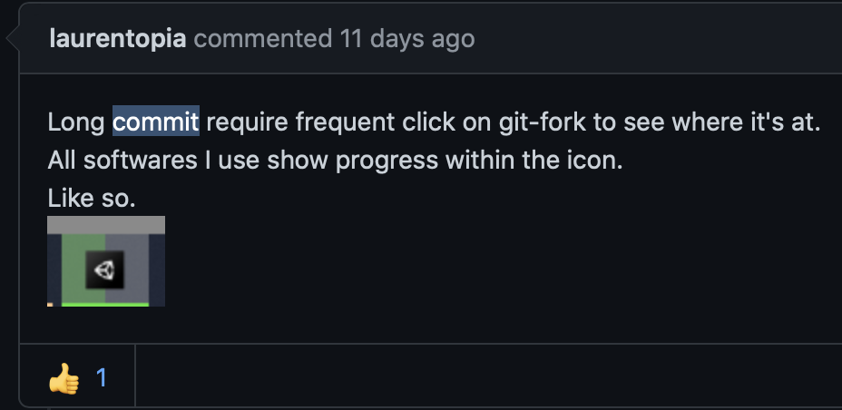 request:show progress bar within the icon · Issue #1250 · fork-dev ...