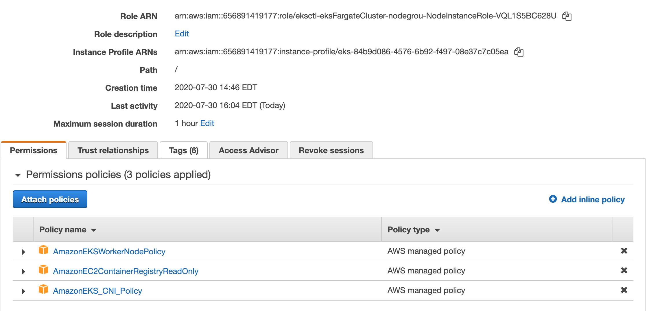 Autoscaler node Crash Loop Backoff EKS v1.17 arnawssts