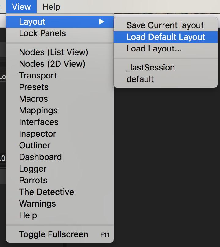 View layout