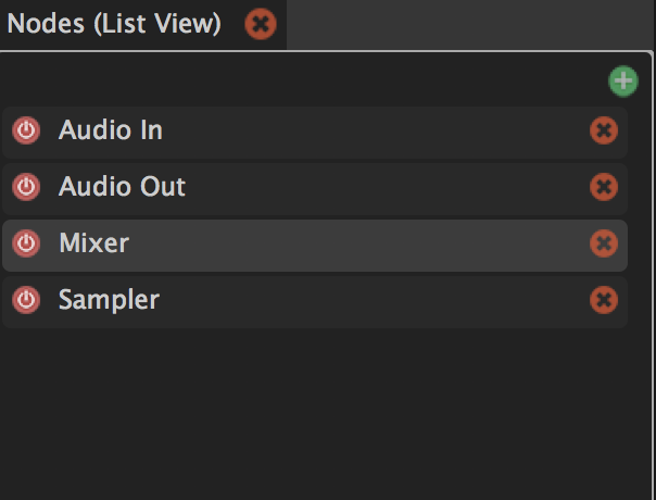 Node list view
