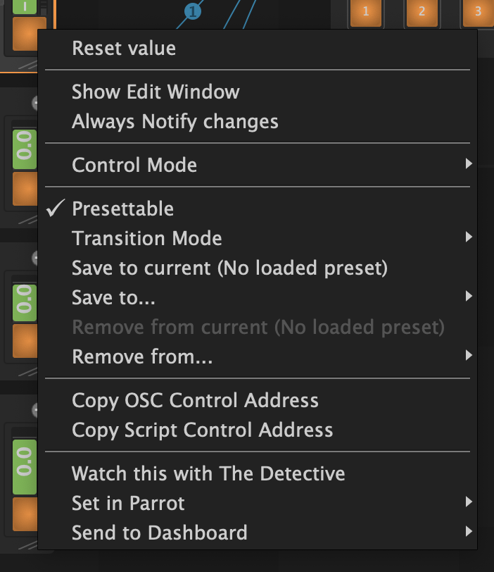 LGML preset clic droit parametres