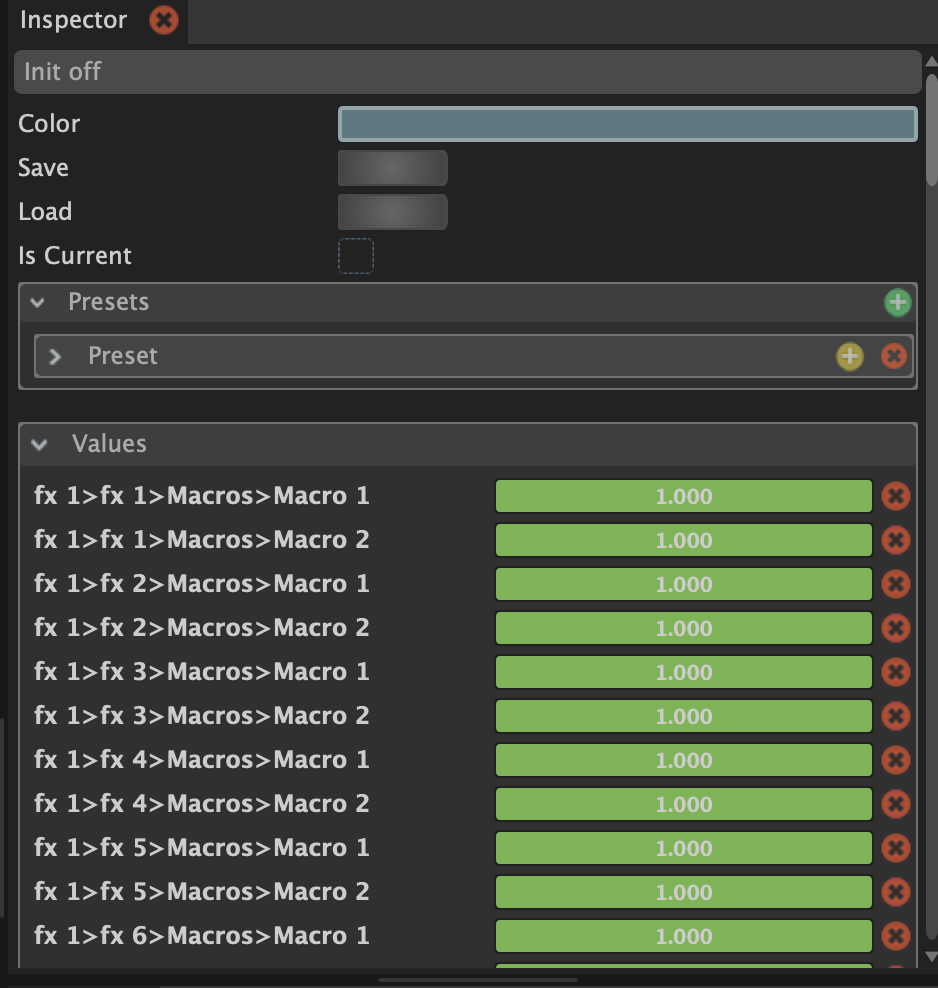 LGML Preset Remove value