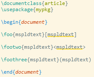 spellchecker active always active in final arg with certain delimiters ...