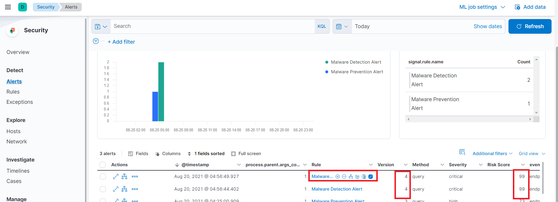 [Security Solution] Column values are not aligned properly and hover ...