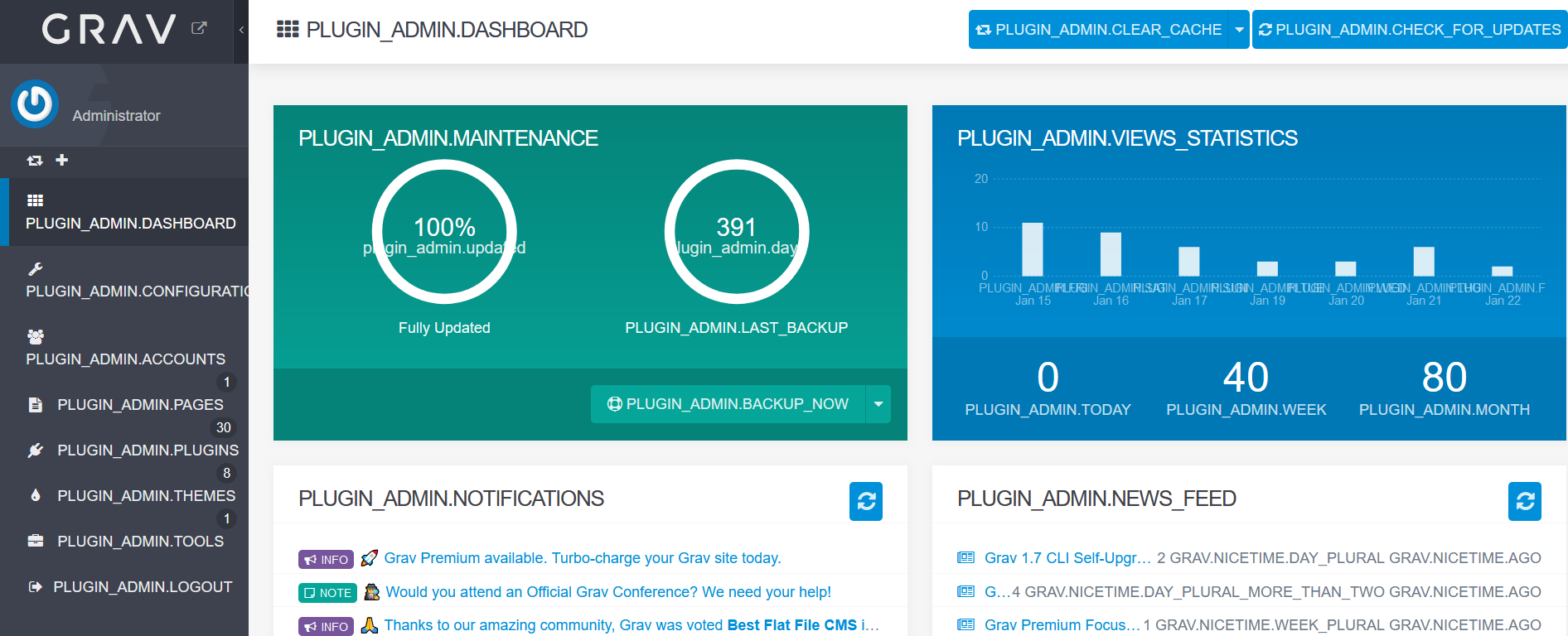 Grav 1.7.3 + Admin 1.10.2 - Display labels names and not values · Issue ...