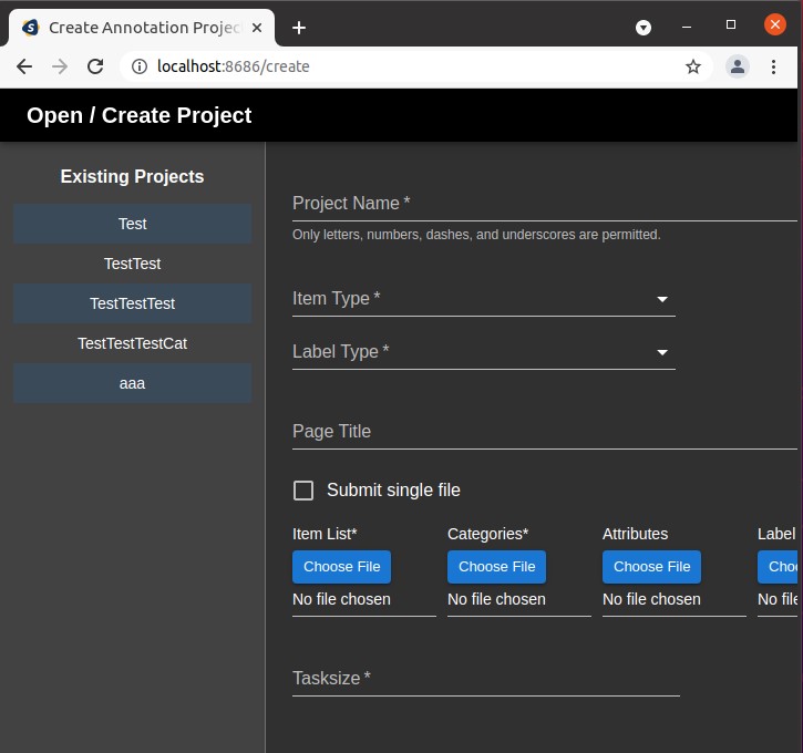 Unable to export annotation results and delete existing projects ...