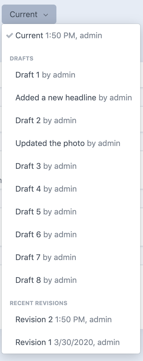 which draft is more recent?