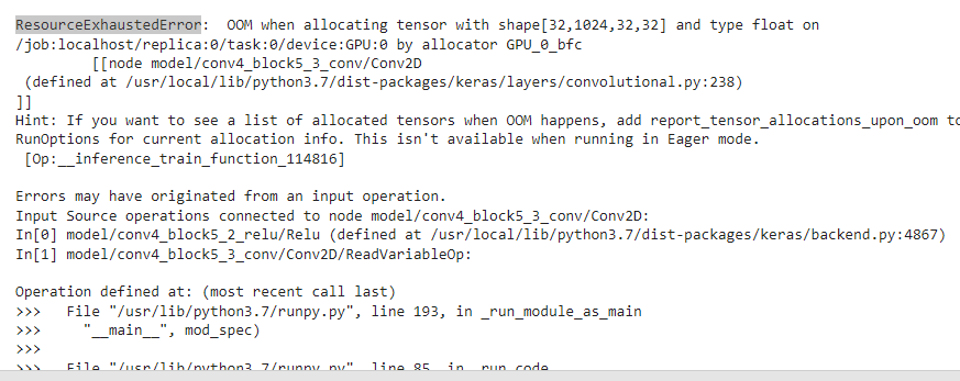 ResourceExhaustedError · Issue #54245 · tensorflow/tensorflow · GitHub