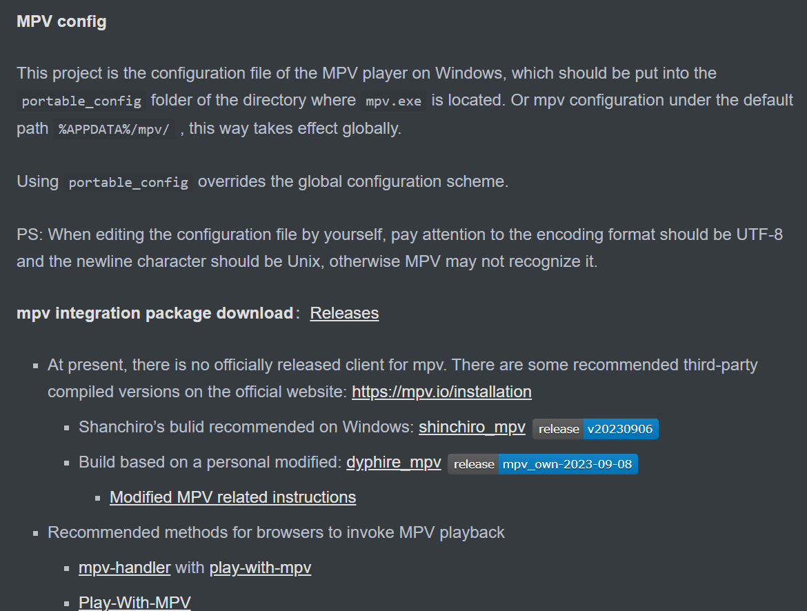 Current Situation of English Support · Issue 34 · dyphire/mpvconfig