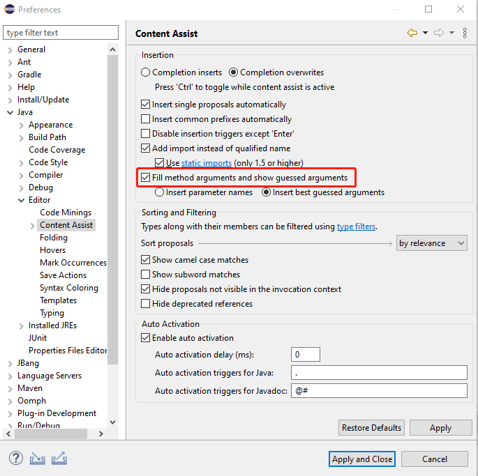 Add an option not to insert arguments on completion · Issue 2903