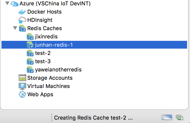 [RedisCache] The redis cache node does not show creating identifier ...