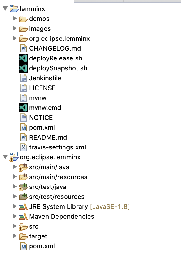 Unexpected Exception Java Model Exception Java Model Status [lemminx does not exist] · Issue