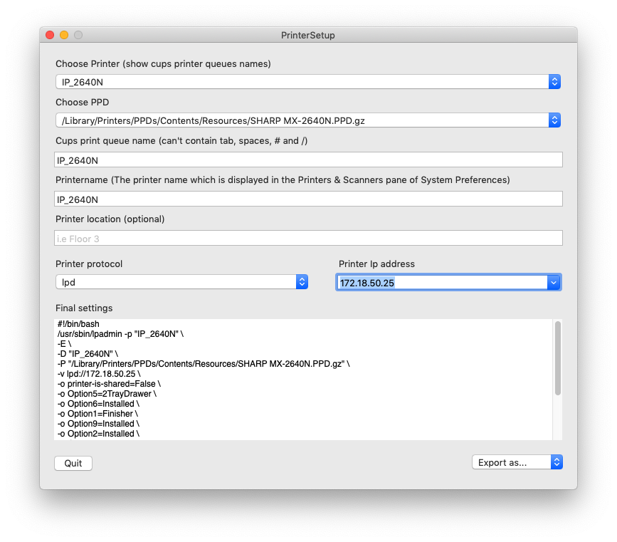 GitHub mikaellofgren/PrinterSetup A simple printer utility that