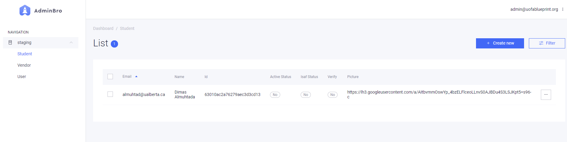 Style admin website · Issue #139 · UofA-Blueprint/issues · GitHub