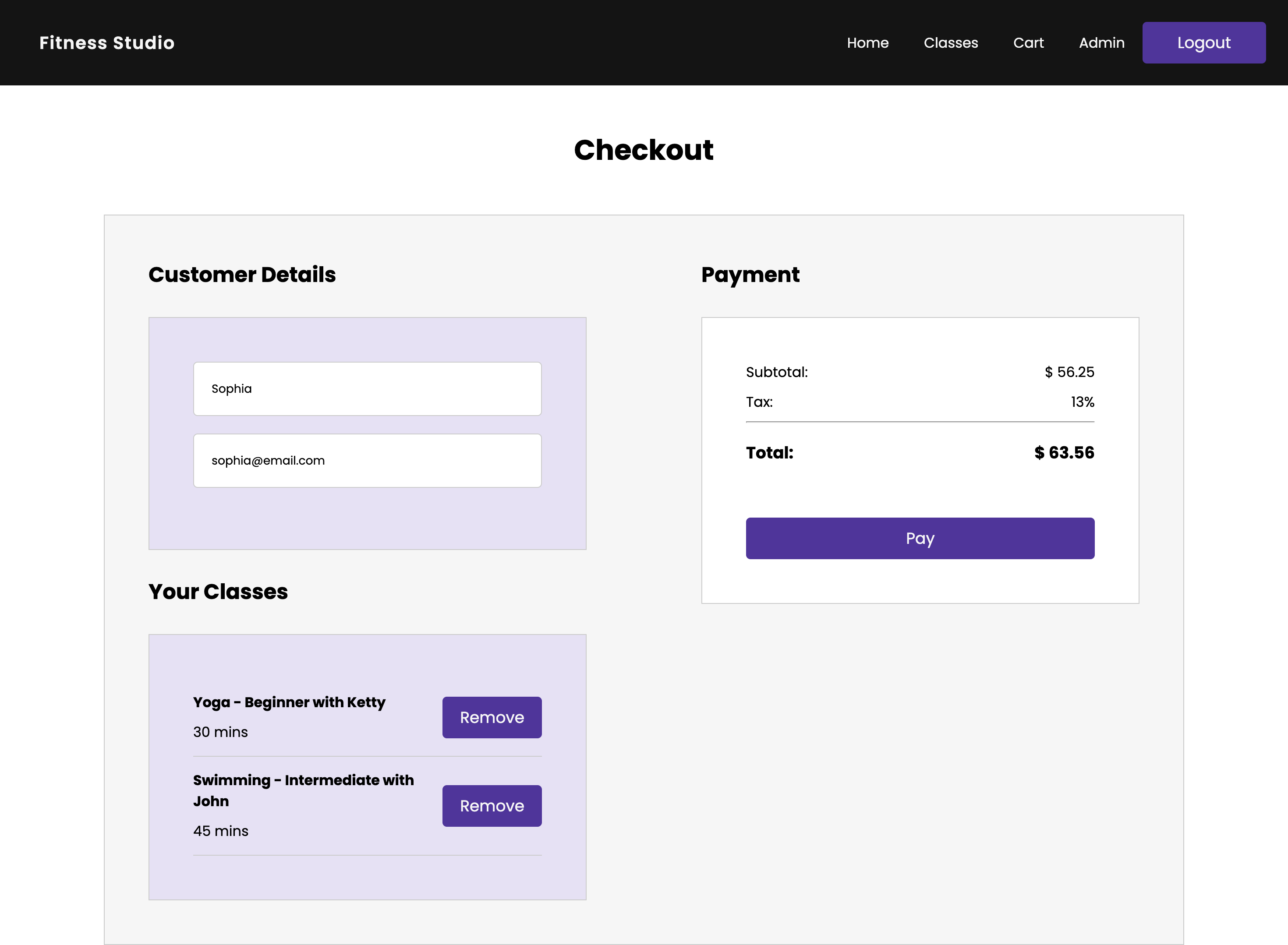 GitHub pdiya/fitnessstudio The fitness studio website is built